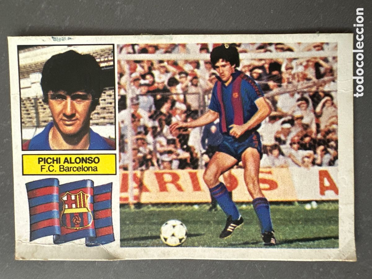 Coleccionismo cromos antiguos: CROMO LIGA ESTE 82 83 PICHI ALONSO SIN FCB BARCELONA. DESPEGADO