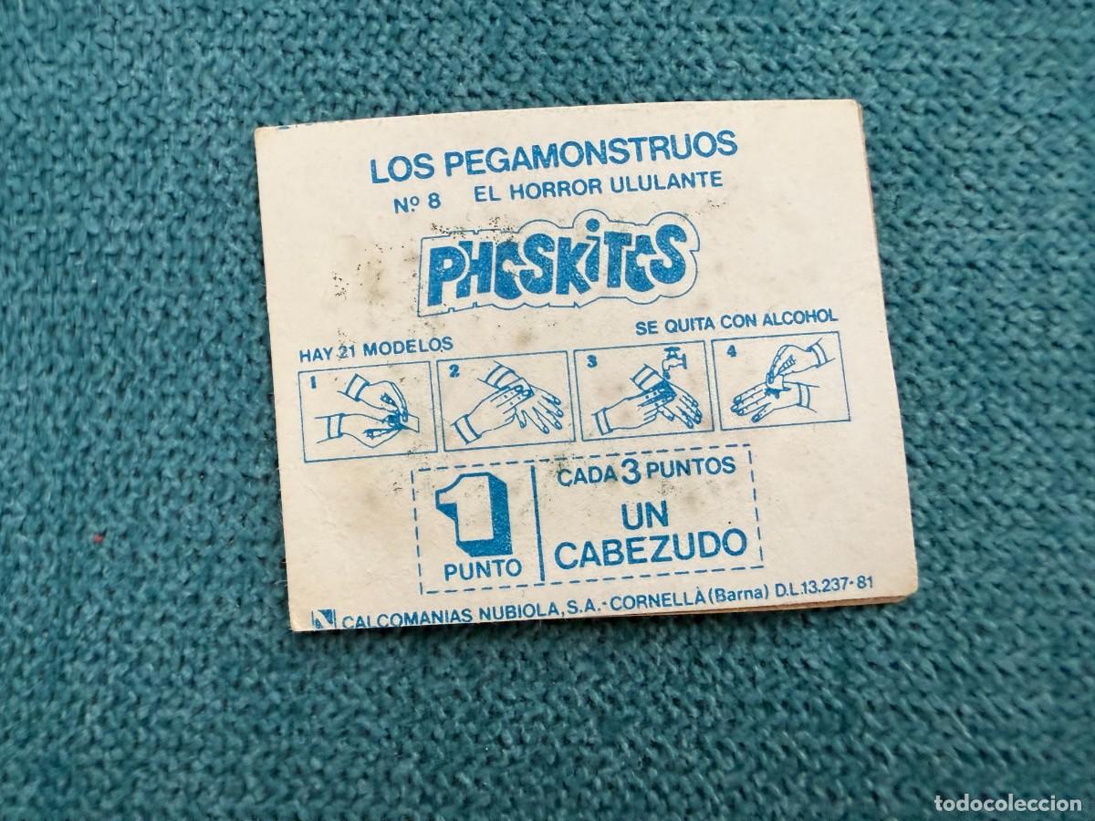 Coleccionismo cromos antiguos: Los Pegamonstruos - Phoskitos - 8