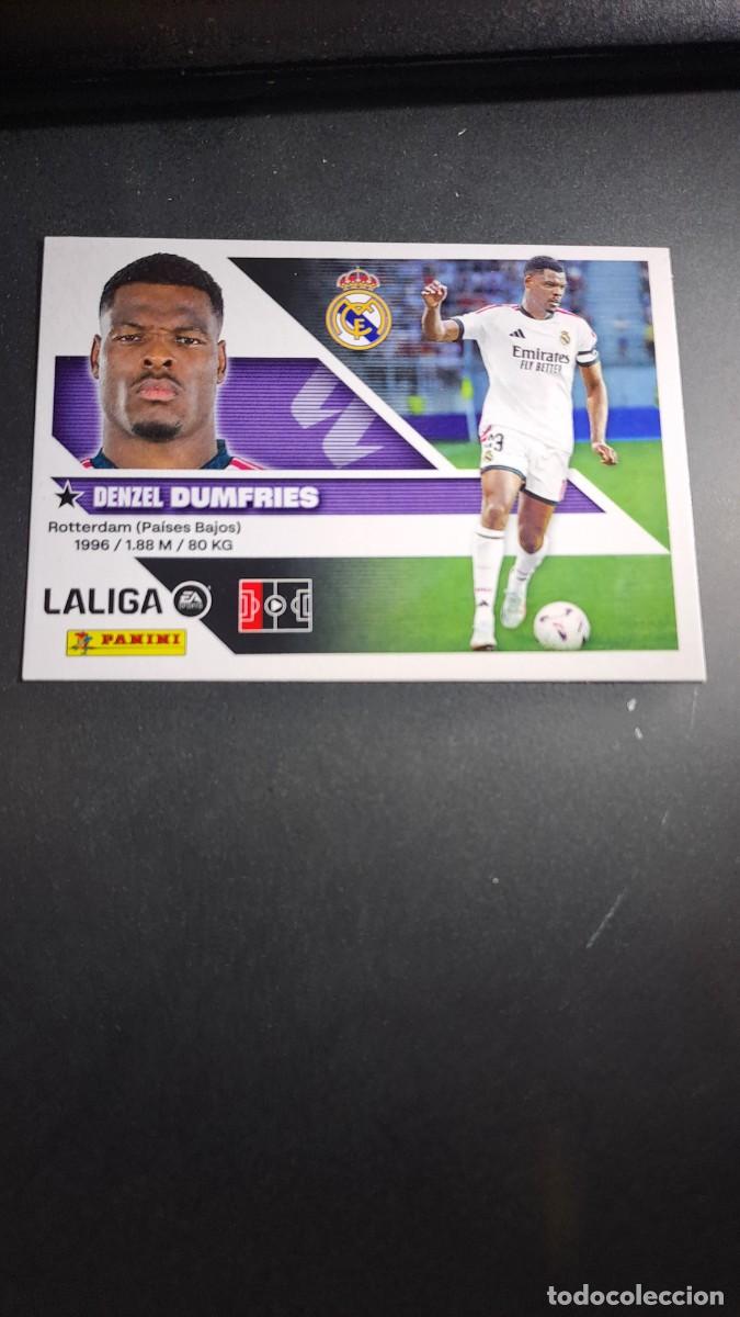 Coleccionismo cromos antiguos: CROMO DUMFRIES FICHAJE 3 ULTIMOS FICHAJES 3 REAL MADRID LIGA 2026 2027 26 27 ESTE PANINI NUNCA PEGAD