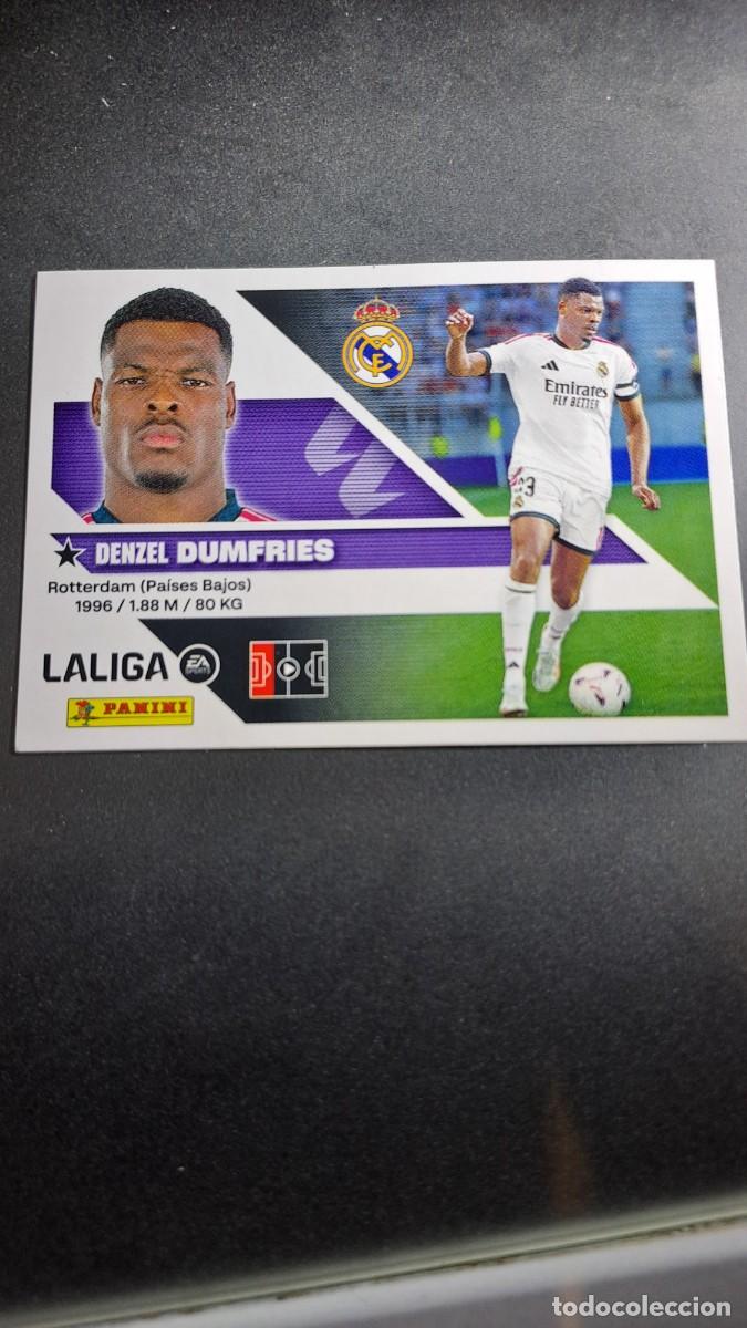 Coleccionismo cromos antiguos: CROMO DUMFRIES FICHAJE 3 ULTIMOS FICHAJES 3 REAL MADRID LIGA 2026 2027 26 27 ESTE PANINI NUNCA PEGAD