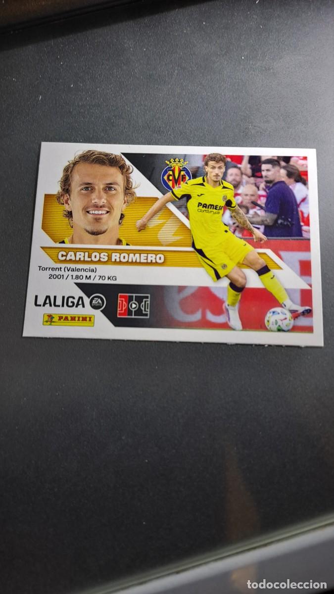 Coleccionismo cromos antiguos: CROMO CARLOS ROMERO FICHAJE 4 ULTIMOS FICHAJES 4 VILLARREAL LIGA 2026 2027 26 27 ESTE PANINI NUNCA P