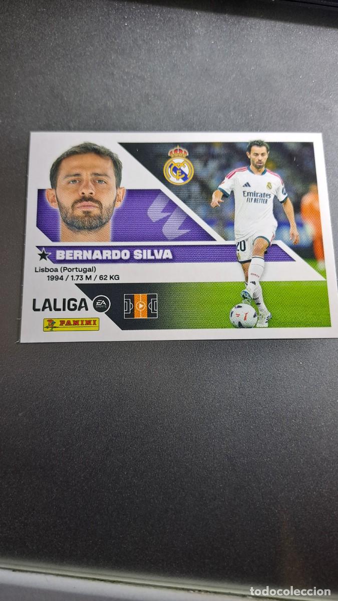 Coleccionismo cromos antiguos: CROMO BERNARDO SILVA FICHAJE 21 ULTIMOS FICHAJES 21 REAL MADRID LIGA 2026 2027 26 27 ESTE PANINI