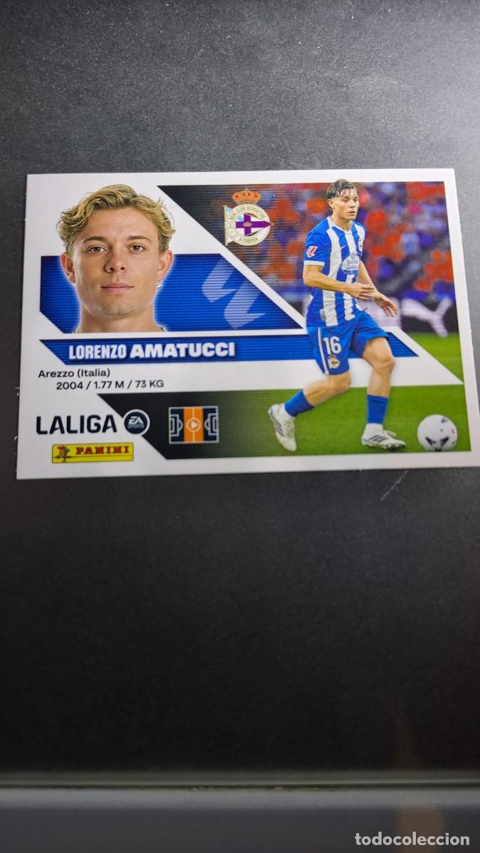 Coleccionismo cromos antiguos: CROMO AMATUCCI FICHAJE 22 ULTIMOS FICHAJES 22 DEPORTIVO DE CORU&Ntilde;A LIGA 2026 2027 26 27 ESTE PANINI