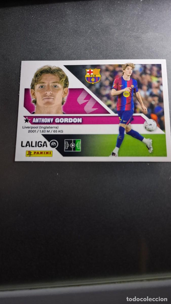 Coleccionismo cromos antiguos: CROMO GORDON FICHAJE 24 ULTIMOS FICHAJES 24 BARCELONA LIGA 2026 2027 26 27 ESTE PANINI NUNCA PEGADO