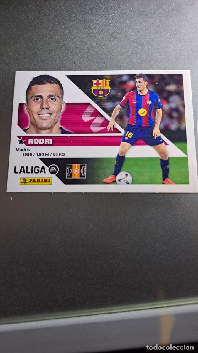 Coleccionismo cromos antiguos: CROMO RODRI FICHAJE 40 ULTIMOS FICHAJES 40 BARCELONA LIGA 2026 2027 26 27 ESTE PANINI NUNCA PEGADO