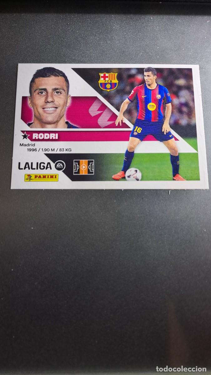 Coleccionismo cromos antiguos: CROMO RODRI FICHAJE 40 ULTIMOS FICHAJES 40 BARCELONA LIGA 2026 2027 26 27 ESTE PANINI NUNCA PEGADO
