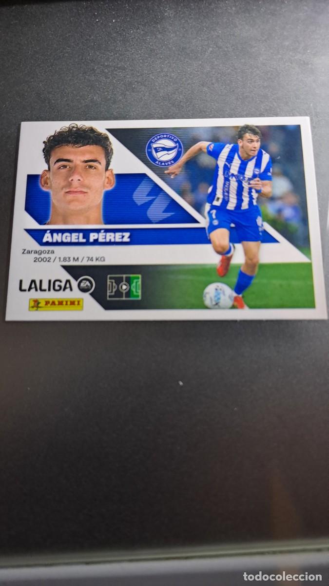 Coleccionismo cromos antiguos: CROMO ANGEL PEREZ 17 ALAVES LIGA 2026 2027 26 27 ESTE PANINI NUNCA PEGADO