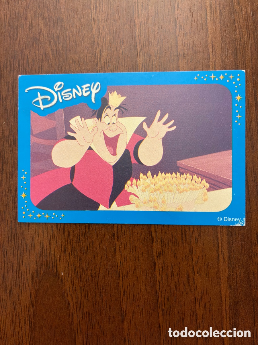 Coleccionismo cromos antiguos: Cromo / Ficha Disney Trivia - La Reina de Corazones (Alicia en el Pa&iacute;s de las Maravillas)