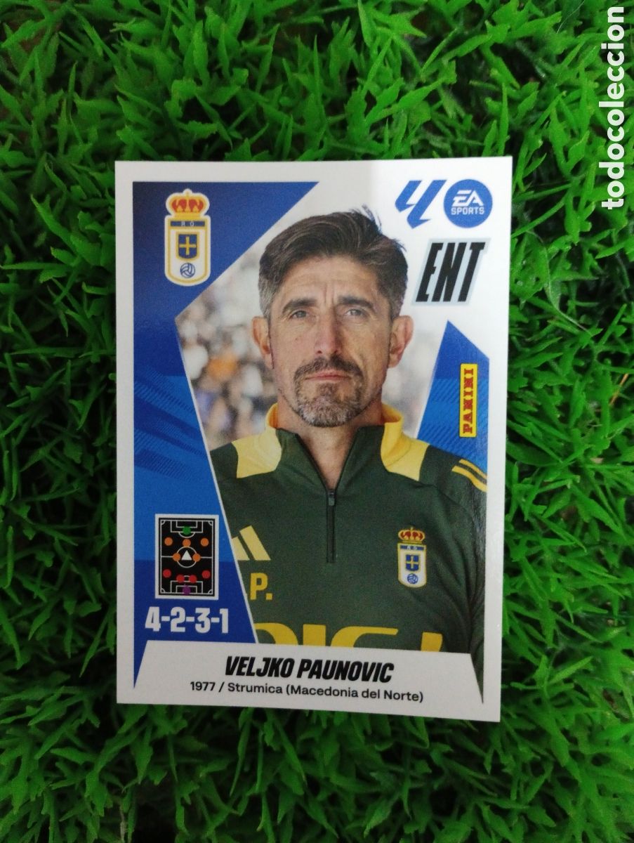 Coleccionismo cromos antiguos: Paunovic Oviedo Liga Este 25-26 # 2 NUNCA PEGADO
