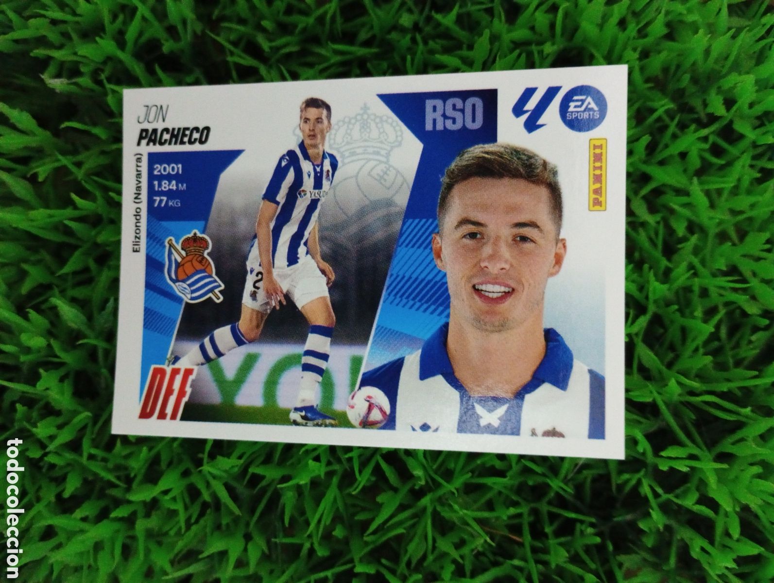 Coleccionismo cromos antiguos: Pacheco Real Sociedad Liga Este 25-26 # 8 NUNCA PEGADO