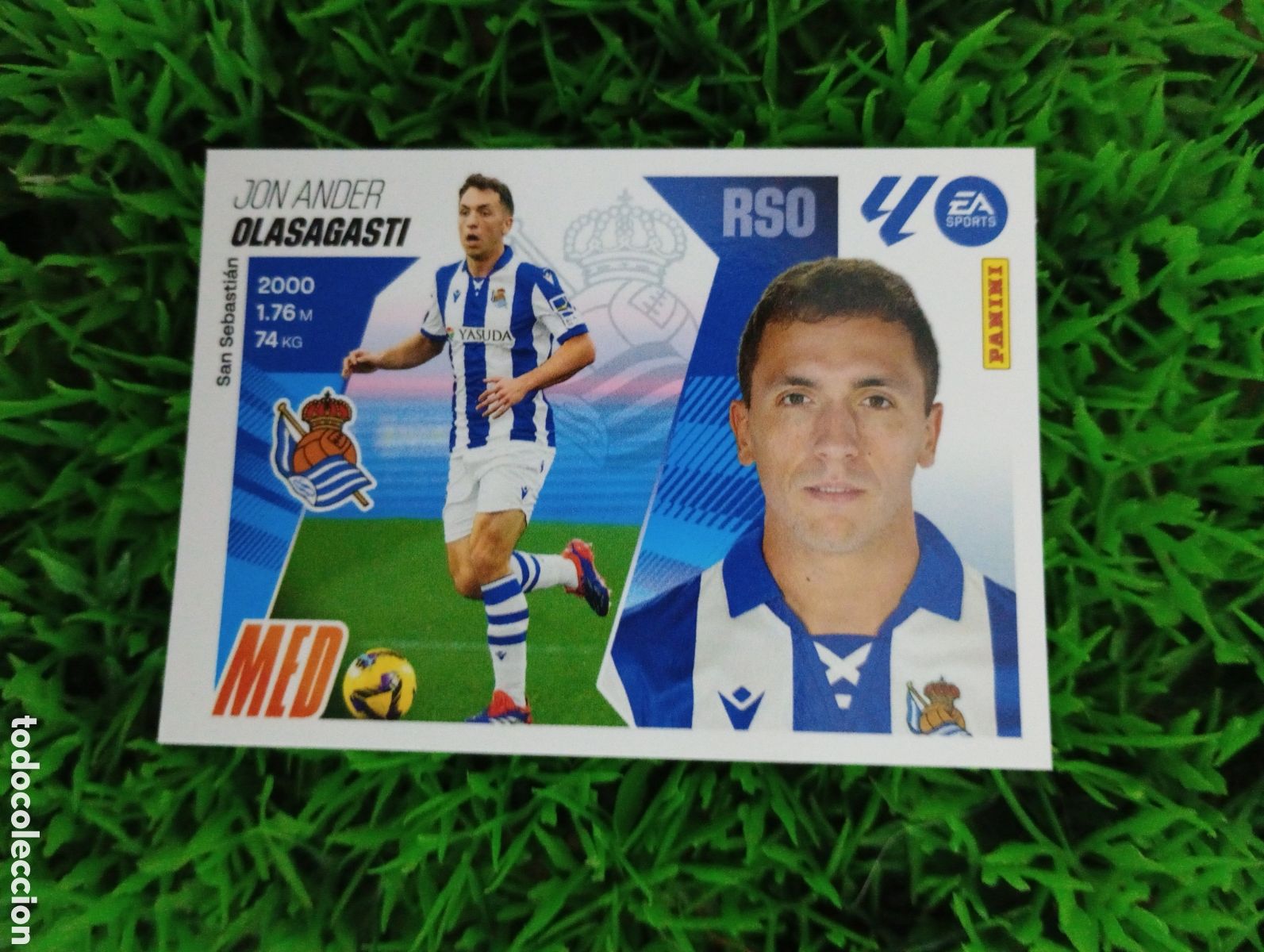 Coleccionismo cromos antiguos: Olasagasti Real Sociedad Liga Este 25-26 # 14B NUNCA PEGADO