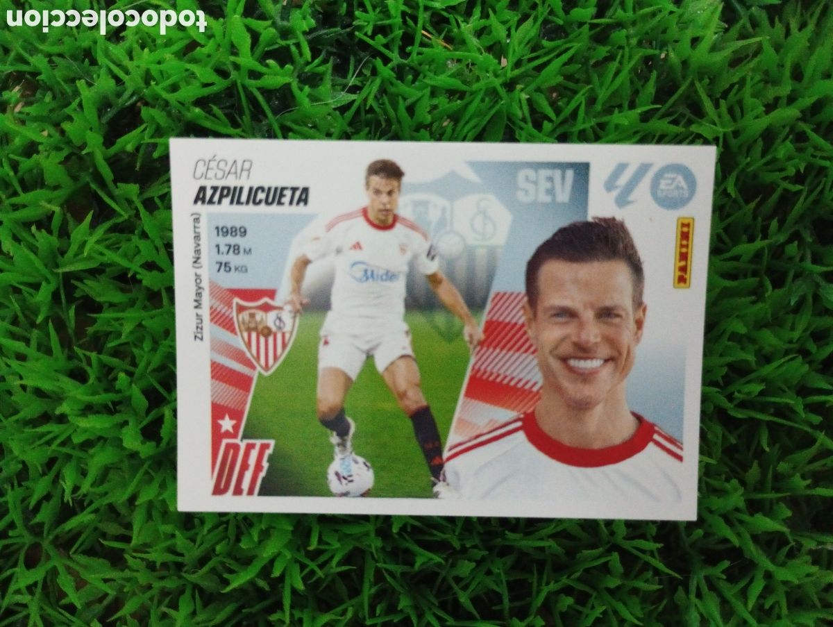 Coleccionismo cromos antiguos: Azpilicueta Sevilla Liga Este 25-26 # 10 BIS NUNCA PEGADO