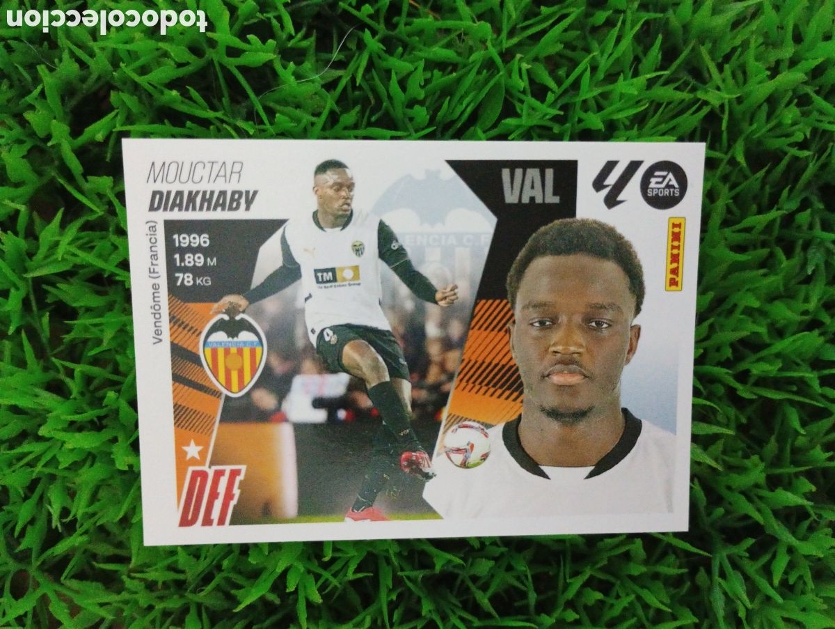 Coleccionismo cromos antiguos: Diakhaby Valencia Liga Este 25-26 # 7 NUNCA PEGADO
