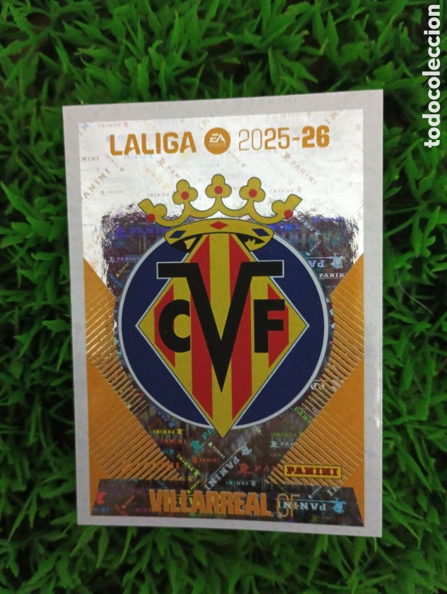 Coleccionismo cromos antiguos: Escudo Villarreal Liga Este 25-26 # 1 NUNCA PEGADO