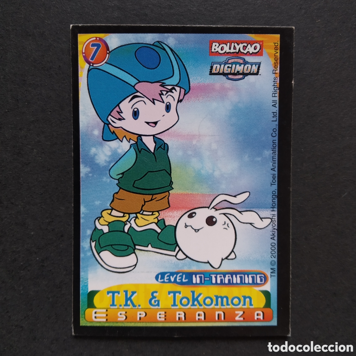 Coleccionismo cromos antiguos: CROMO - N&ordm; 07 - T.K. & TOKOMON - DIGIMON - BOLLYCAO - A&Ntilde;O 2000