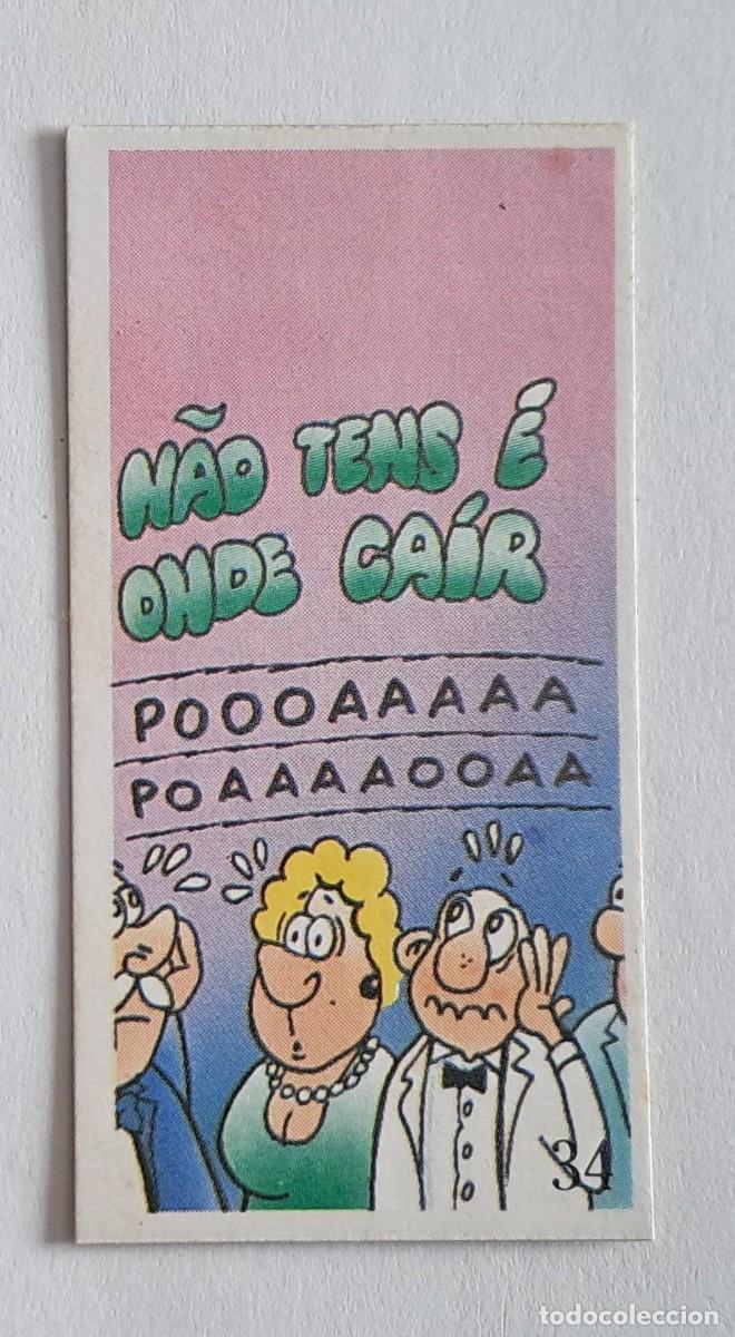 Coleccionismo cromos antiguos: CROMO SACA CHISTES BOLLYCAO PORTUGAL, N&ordm; 34 ( SACA PIADAS)