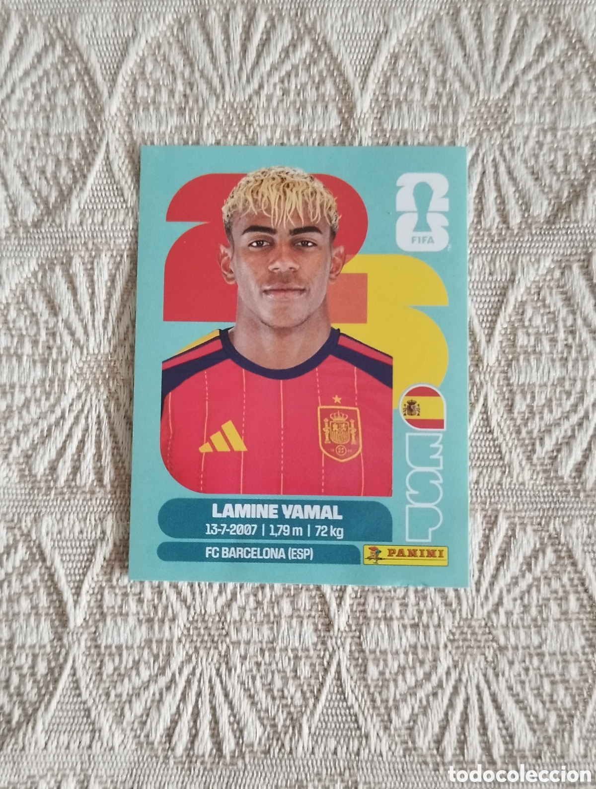 Coleccionismo cromos antiguos: Cromo Lamine Yamal mundial 2026