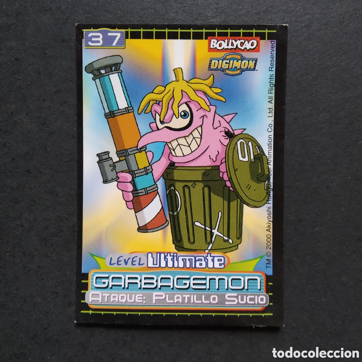 Coleccionismo cromos antiguos: CROMO - N&ordm; 37 - GARBAGEMON - DIGIMON - BOLLYCAO - A&Ntilde;O 2000