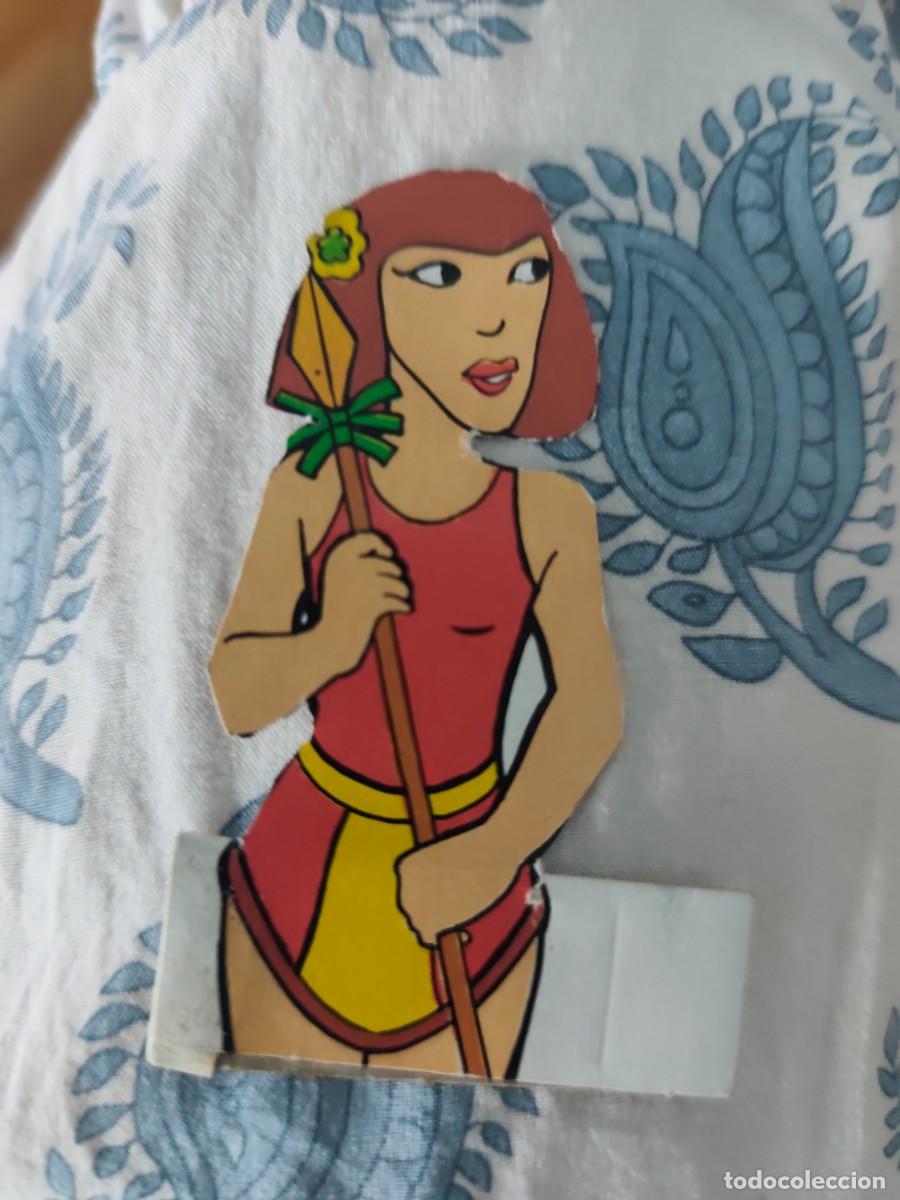 Coleccionismo cromos antiguos: CROMO TROQUELADO LOS DEDITOS DE YOPLAIT A&Ntilde;OS 80: KARINE LA AMAZONA