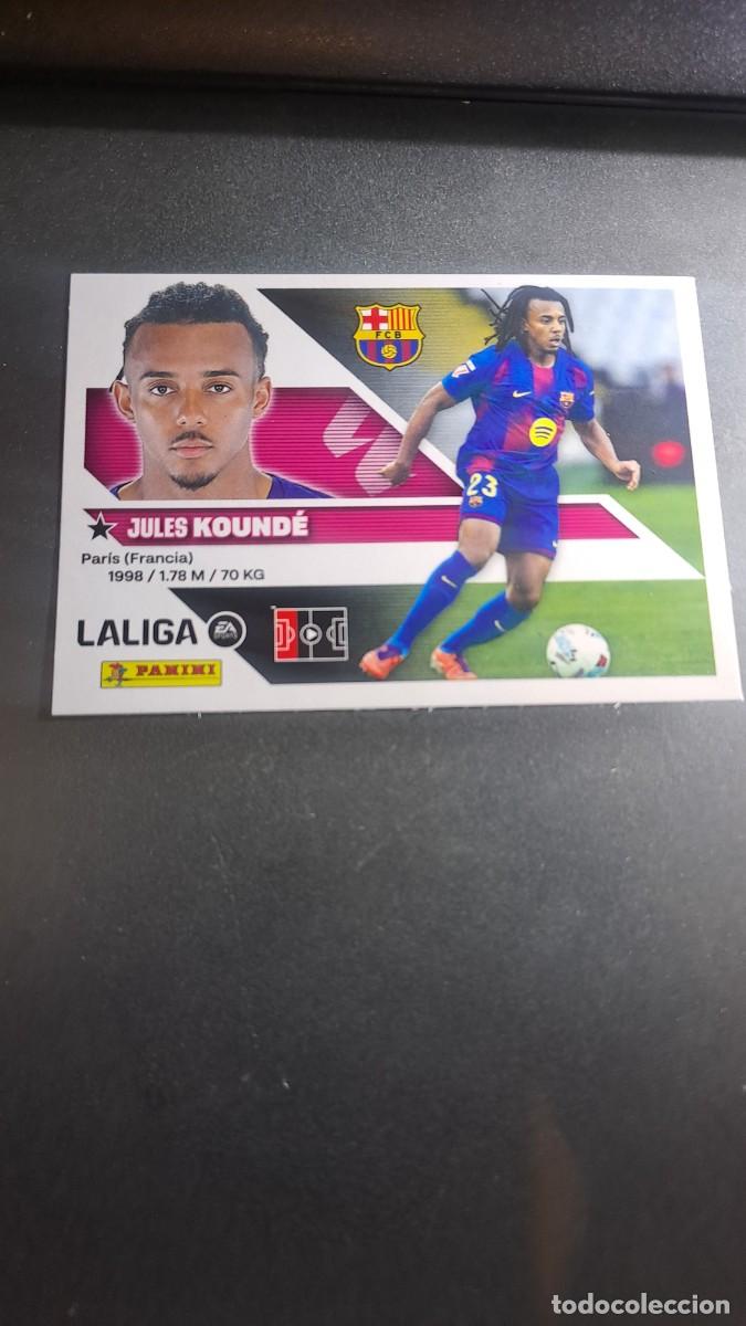 Coleccionismo cromos antiguos: CROMO KOUNDE 5 BARCELONA LIGA 2026 2027 26 27 ESTE PANINI NUNCA PEGADO