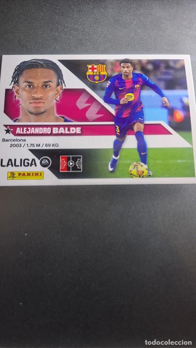 Coleccionismo cromos antiguos: CROMO BALDE 10 BARCELONA LIGA 2026 2027 26 27 ESTE PANINI NUNCA PEGADO