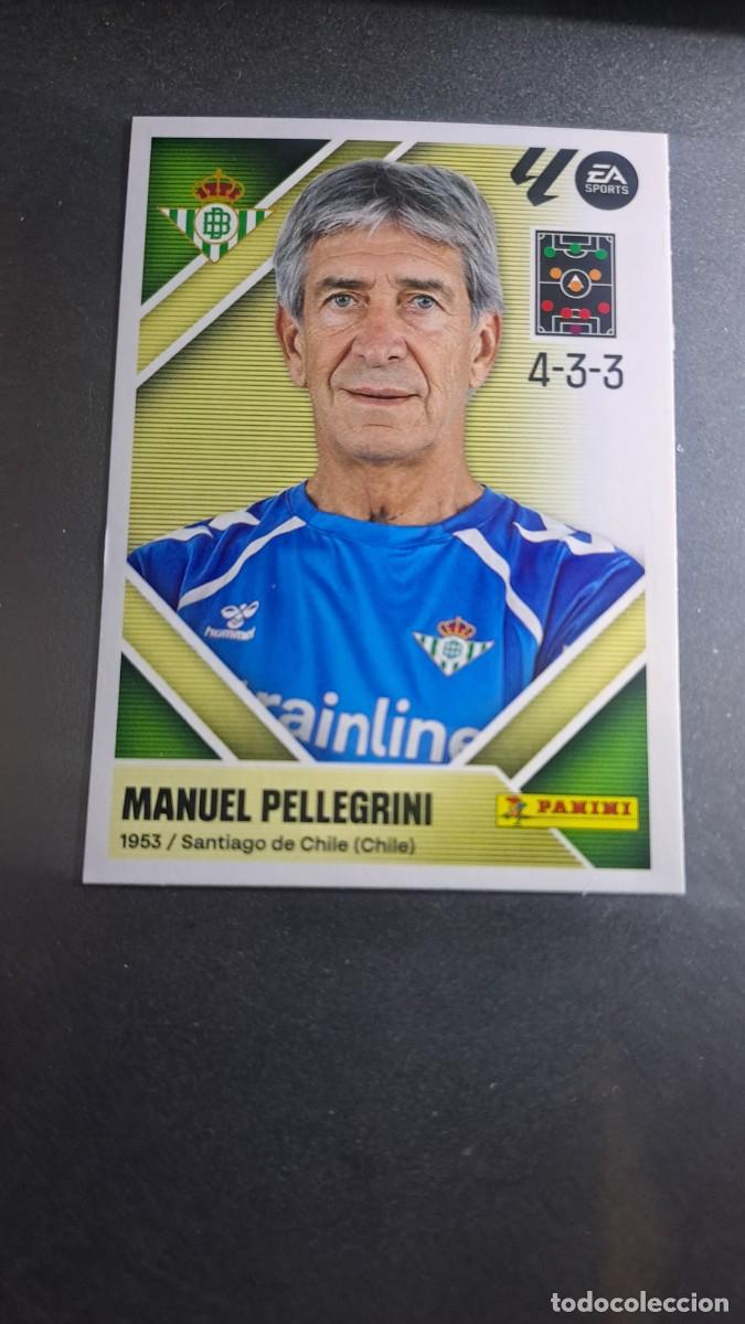 Coleccionismo cromos antiguos: CROMO MANUEL PELLEGRINI 2 ENTRENADOR BETIS LIGA 2026 2027 26 27 ESTE PANINI NUNCA PEGADO