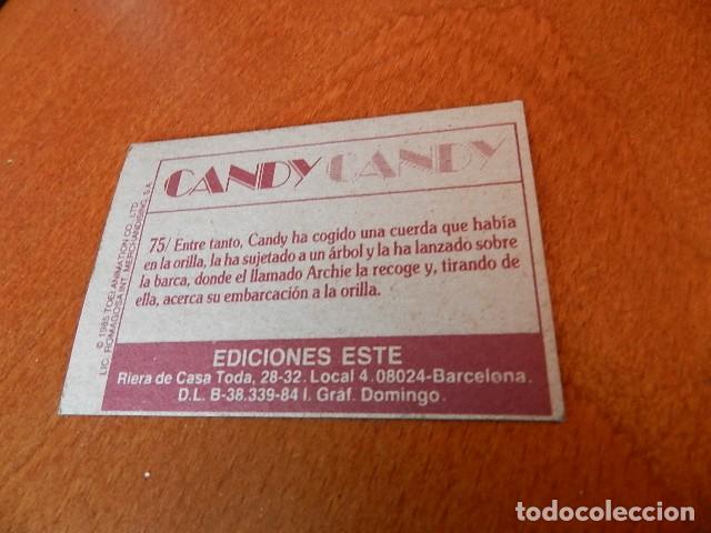 Coleccionismo cromos antiguos: Cromo Candy Candy n&ordm; 75 Ediciones Este a&ntilde;o 1985 - Foto 2