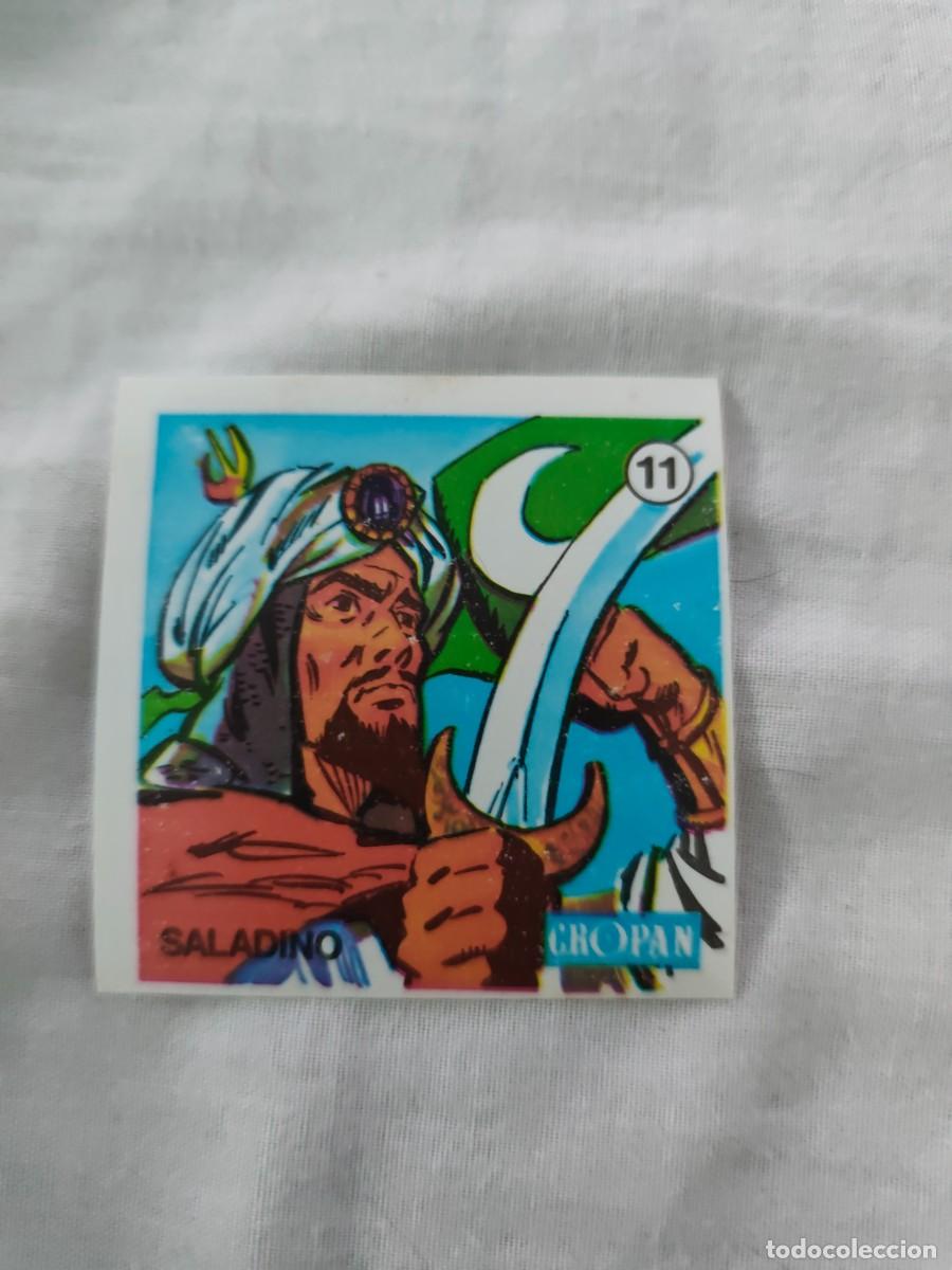 Coleccionismo cromos antiguos: Cromo Pl&aacute;stico CROPAN N&ordm; 11 SALADINO Album Tocadiscos TE HABLAN LOS GRANDES GUERREROS A&ntilde;os 70 80