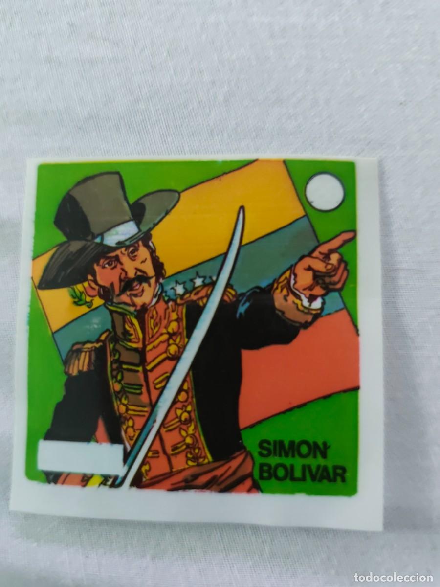 Coleccionismo cromos antiguos: Cromo Pl&aacute;stico CROPAN Sim&oacute;n Bol&iacute;var Album Tocadiscos TE HABLAN LOS GRANDES GUERREROS A&ntilde;os 70 80