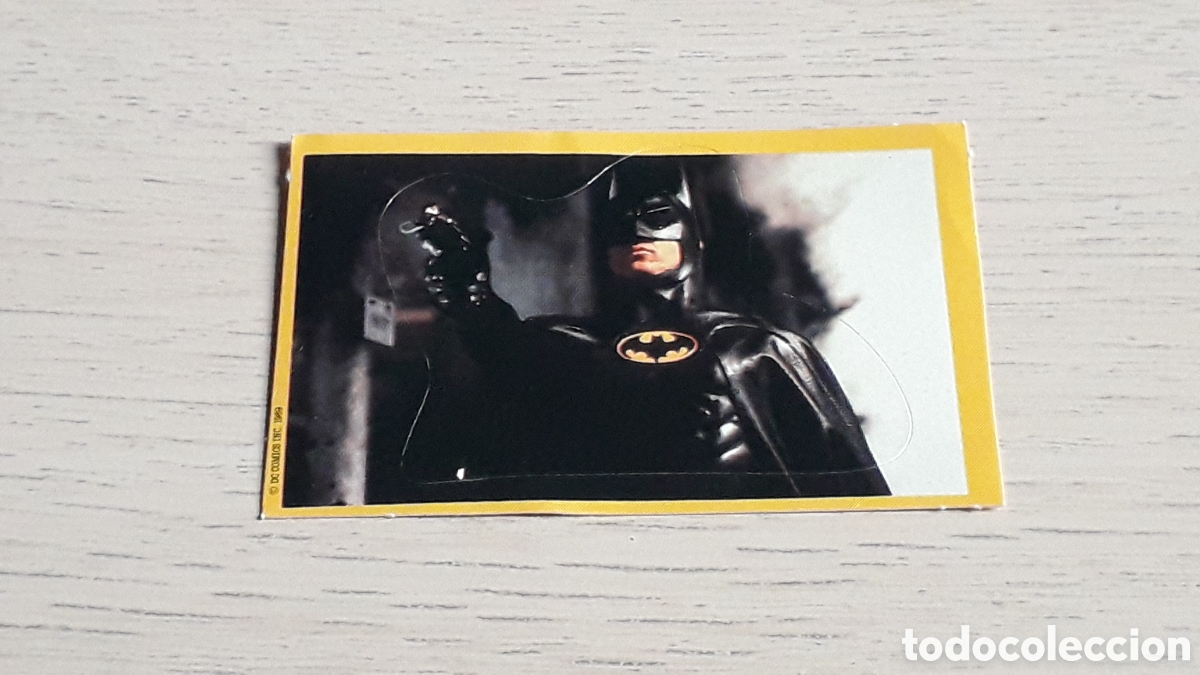 Collectable Antique Stickers: Cromo adhesivo n&ordm; 12, Batman, premium Bubo Palotes Damel, tipo Panrico. Original 1989. Nunca pegado.