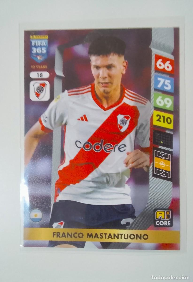Coleccionismo cromos antiguos: Adrenalyn fifa 365 2025 Franco mastantuono river plate 18