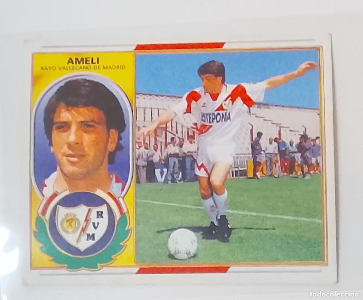 Coleccionismo cromos antiguos: Ameli rayo vallecano coloca Liga este 96/97 sin pegar