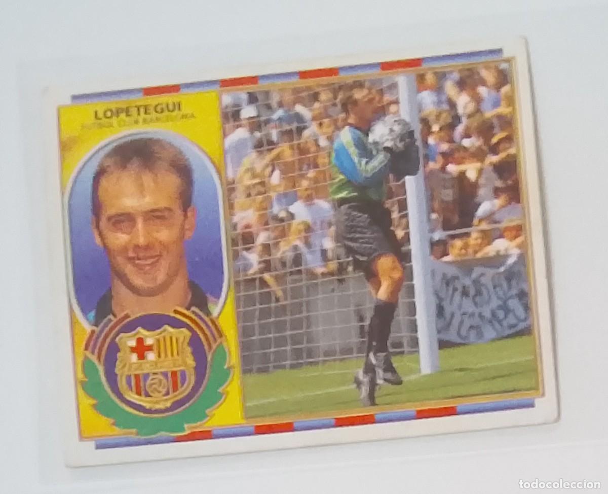 Coleccionismo cromos antiguos: Lopetegui barcelona coloca Liga este 96/97 sin pegar
