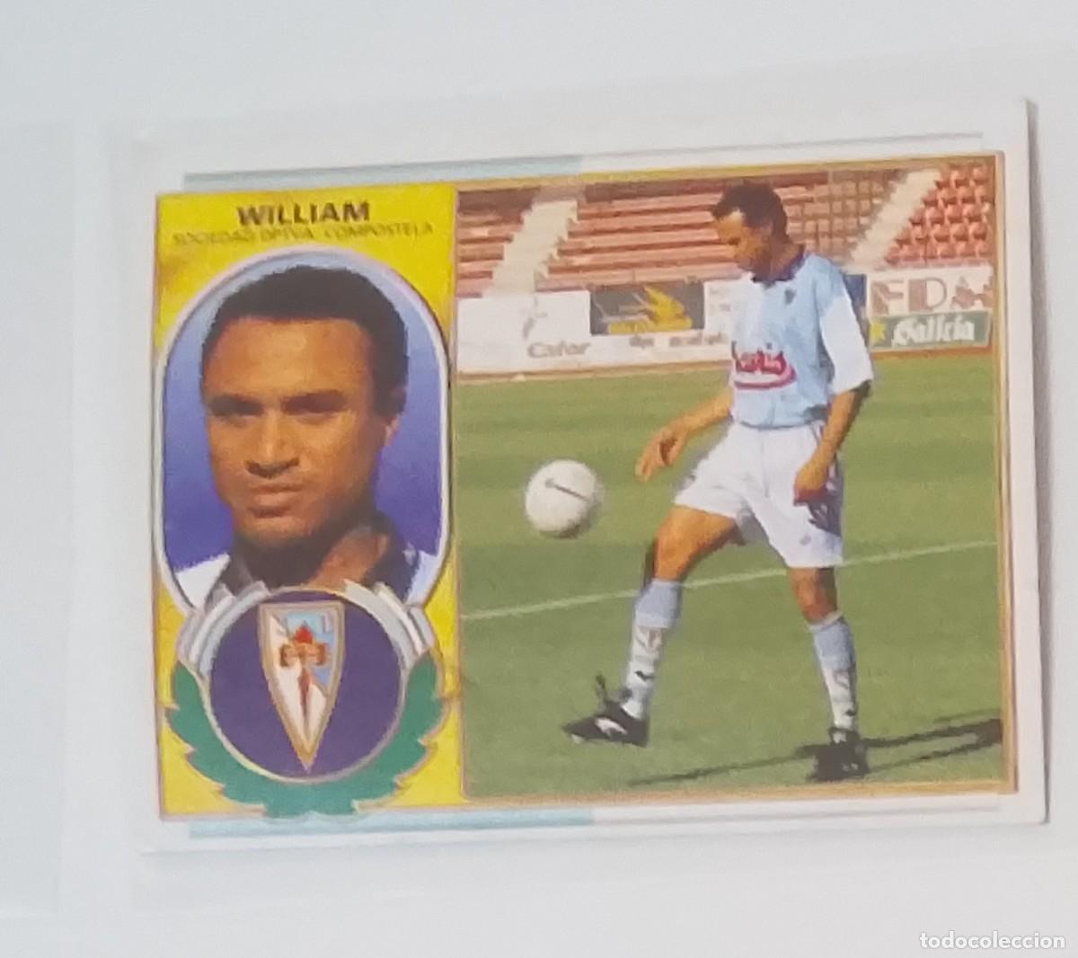 Coleccionismo cromos antiguos: William compostela 1 bis Liga este 96/97 sin pegar