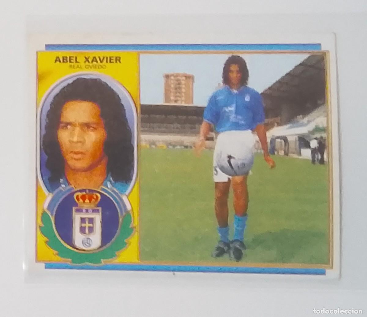 Coleccionismo cromos antiguos: Abel Xavier Oviedo coloca Liga este 96/97 sin pegar