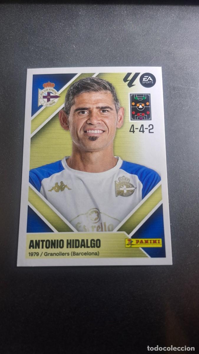 Coleccionismo cromos antiguos: CROMO ANTONIO HIDALGO 2 ENTRENADOR DEPORTIVO DE LA CORU&Ntilde;A LIGA 2026 2027 26 27 ESTE PANINI NUNCA PE