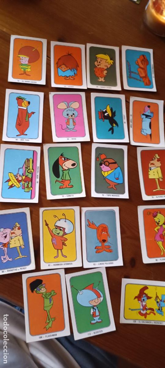 Coleccionismo cromos antiguos: 24 CROMOS DIFERENTES HANNA BARBERA FHER 1971 SIN PEGAR DE LOS 210