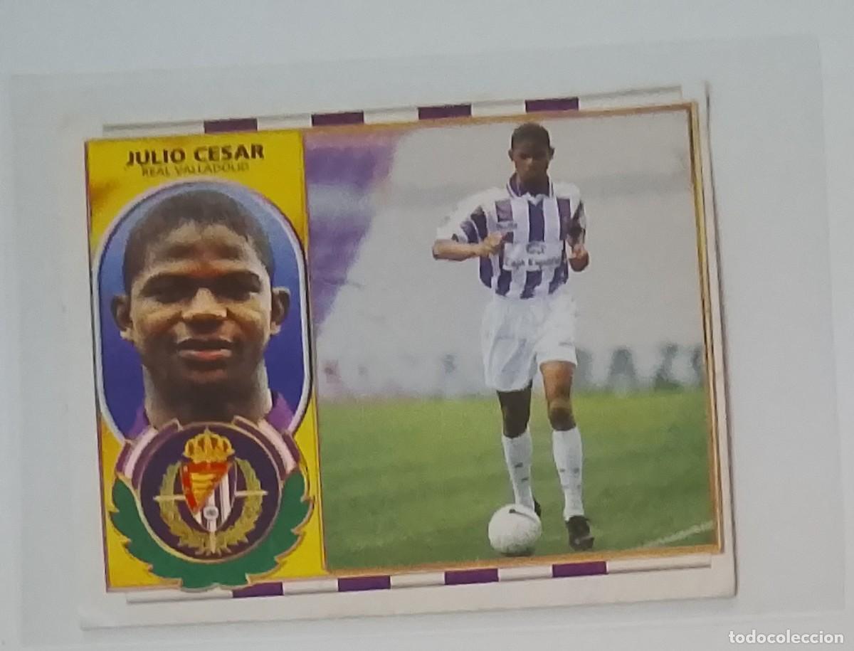 Coleccionismo cromos antiguos: Julio cesar Valladolid coloca Liga este 96/97 sin pegar