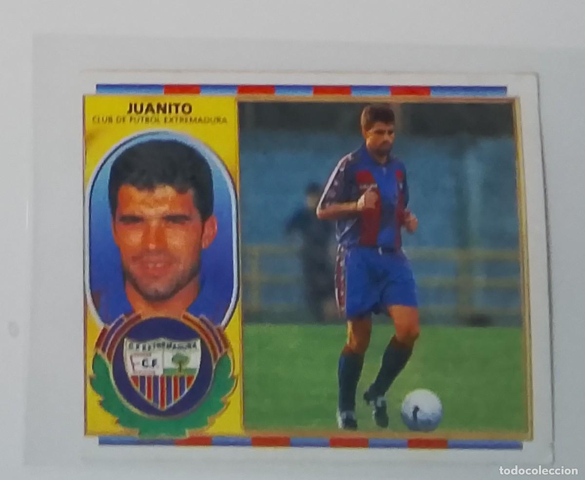 Coleccionismo cromos antiguos: Juanito Extremadura coloca Liga este 96/97 sin pegar
