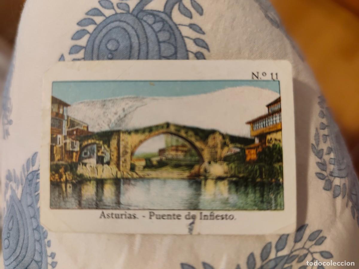 Coleccionismo cromos antiguos: CROMO Asturias . Puente de Infiesto LA INDUSTRIAL ESPA&Ntilde;OLA GALLETAS Y BIZCOCHOS
