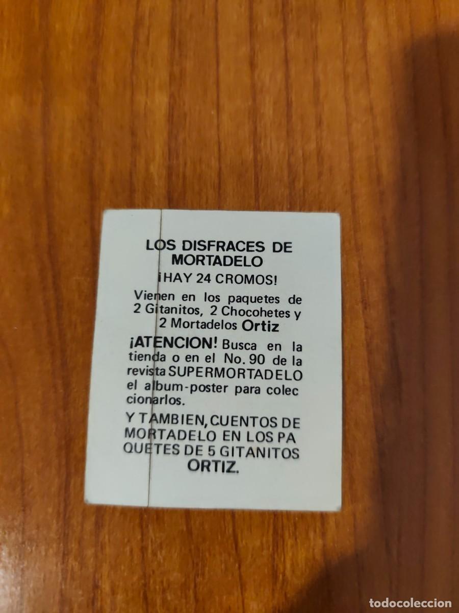 Coleccionismo cromos antiguos: CROMO LOS DISFRACES DE MORTADELO ORTIZ - Foto 2