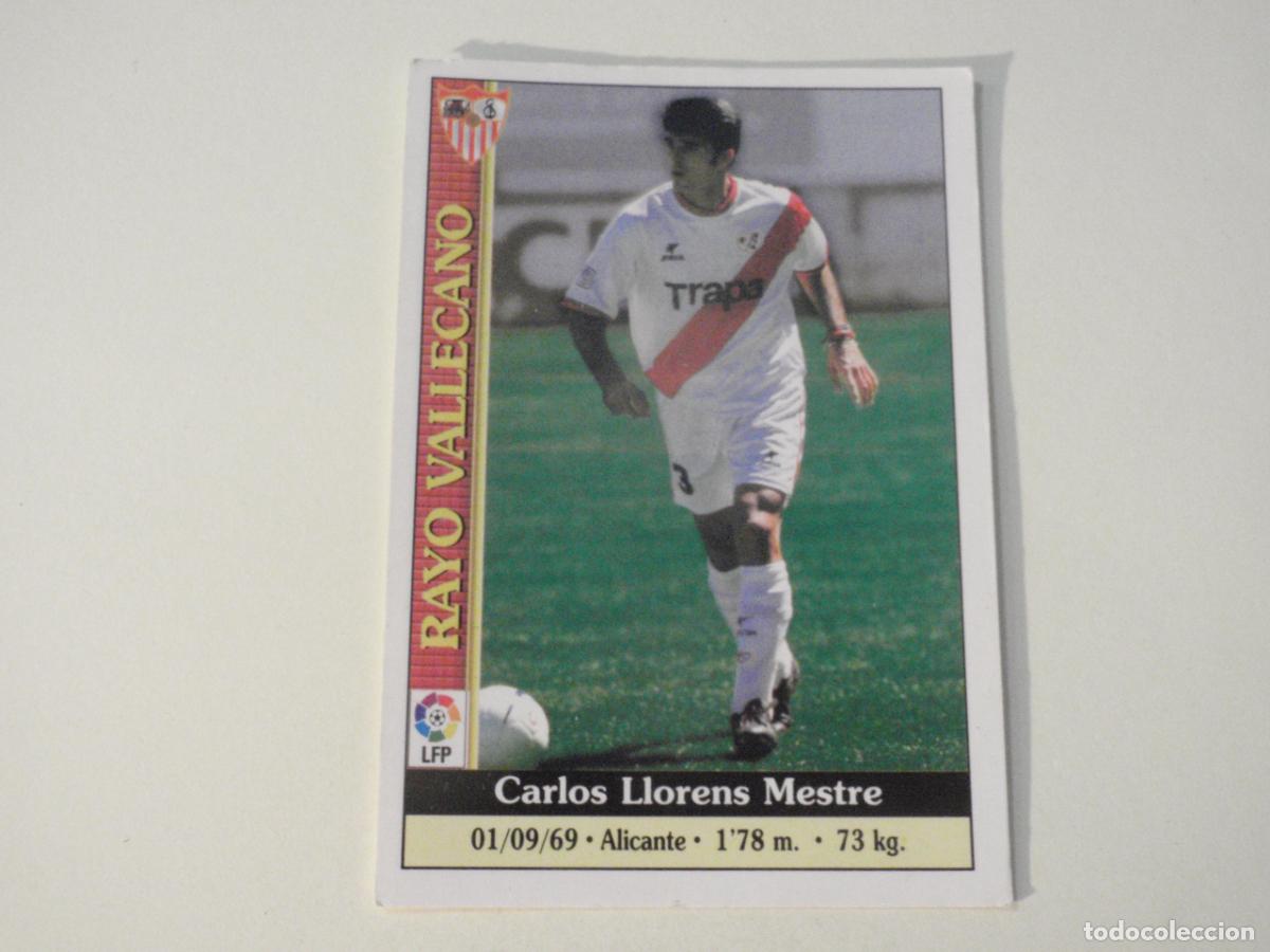 Coleccionismo cromos antiguos: Cromo 352 LLORENS Rayo Vallecano ERROR Trading card LAS FICHAS DE LA LIGA 1999 2000 MUNDICROMO 99 00