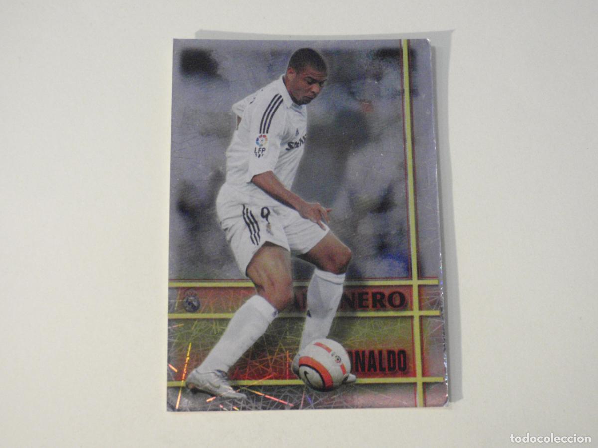 Coleccionismo cromos antiguos: Cromo 549 RONALDO Ca&ntilde;onero JASPEADO Trading Card LAS FICHAS DE LA LIGA MUNDICROMO 2006 2007. 06 07