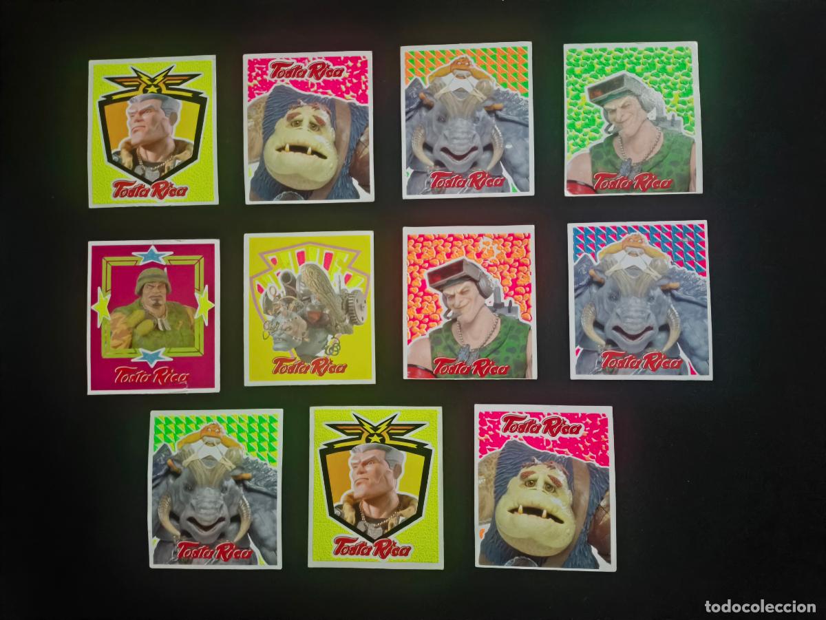 Coleccionismo cromos antiguos: PEQUE&Ntilde;OS GUERREROS TOSTA RICA 1998 CUETARA LOTE CROMOS SIN PEGAR PROMO PHOSKITOS BOLLYCAO TAZOS