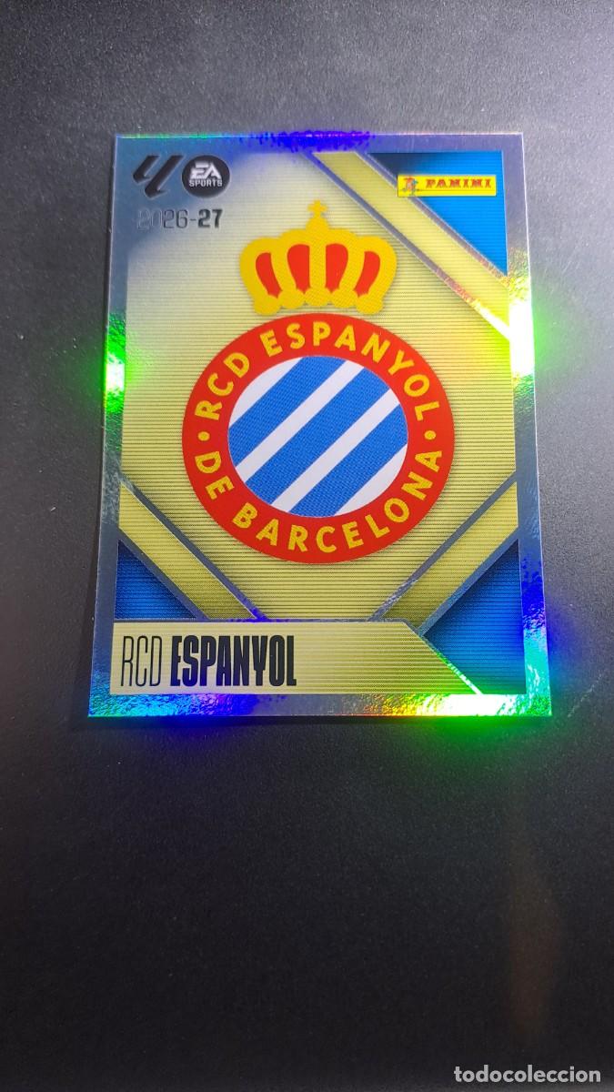 Coleccionismo cromos antiguos: CROMO ESCUDO ESPANYOL 1 LIGA 2026 2027 26 27 ESTE PANINI NUNCA PEGADO