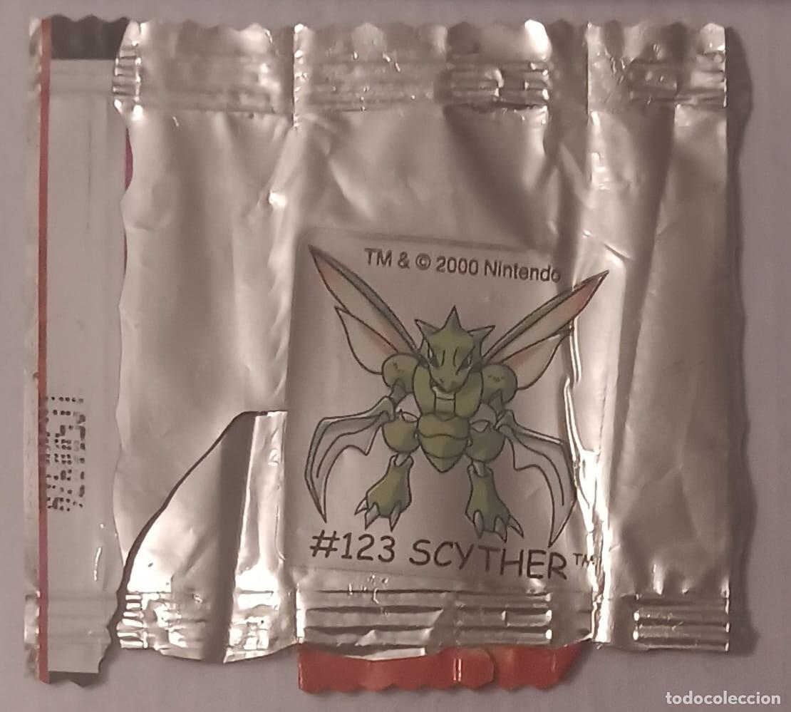 Coleccionismo cromos antiguos: CROMO SERIE POKEMON SCYTHER PROMOCION BOOMER NO MATUTANO NO PANRICO NO CROPAN BIMBO NO PHOSKITOS