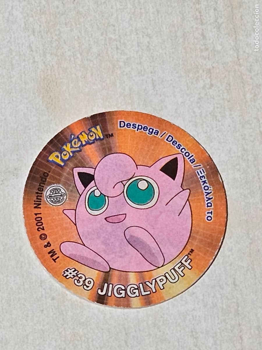 Colecionismo Cromos antigos: TAZO 39 JIGGLYPUFF - POKEMON STICKER TAZOS - CON PEGATINA
