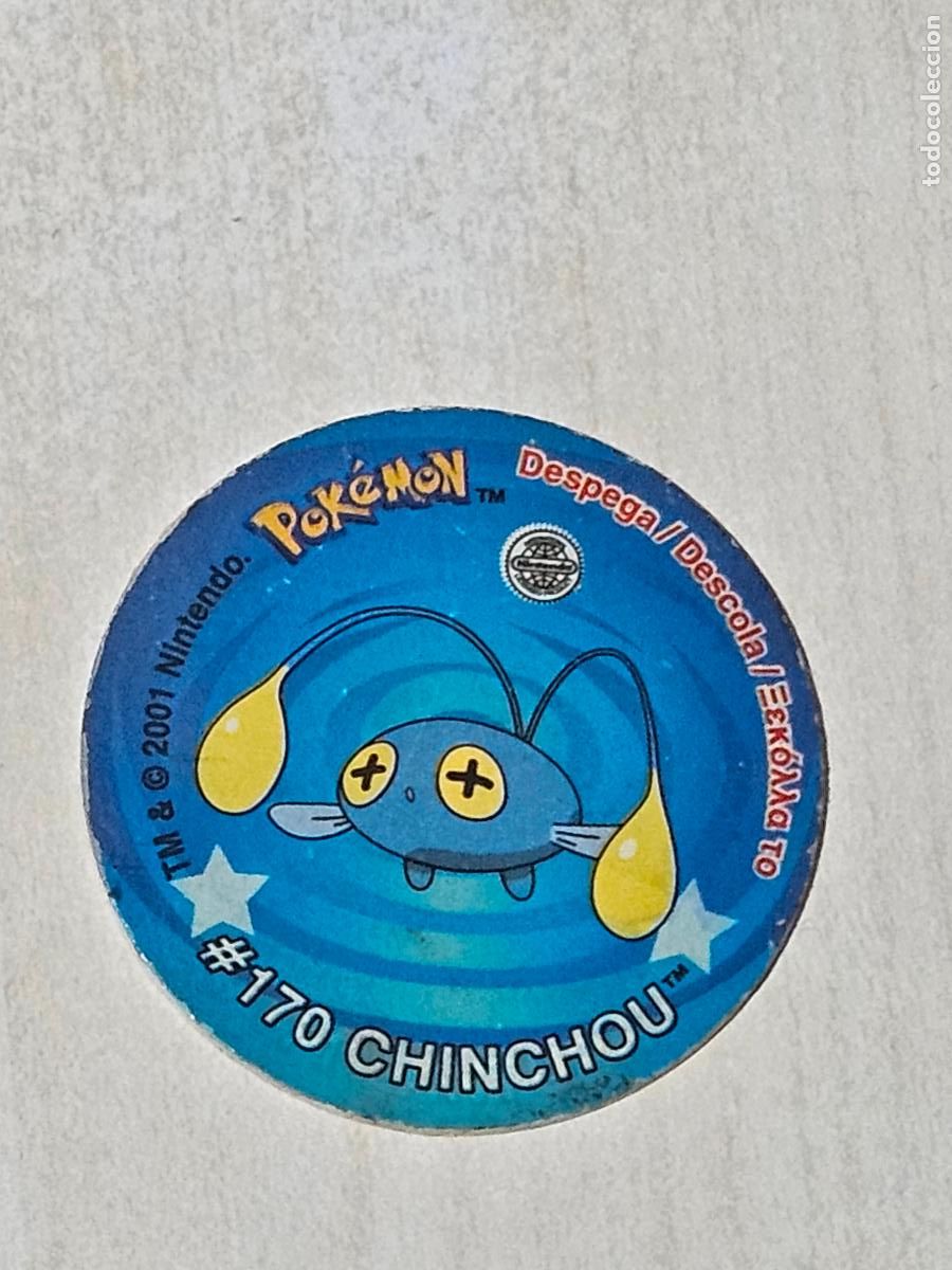 Coleccionismo cromos antiguos: TAZO 170 CHINCHOU - POKEMON STICKER TAZOS - CON PEGATINA