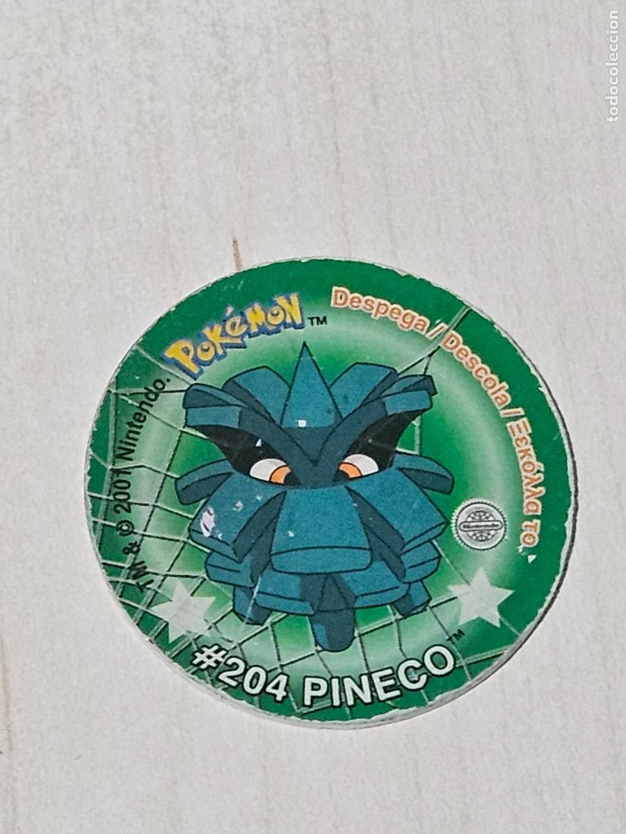 Colecionismo Cromos antigos: TAZO 204 PINECO - POKEMON STICKER TAZOS - CON PEGATINA