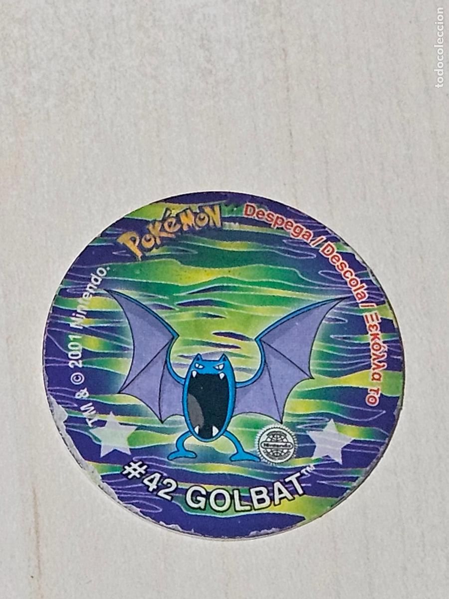 Colecionismo Cromos antigos: TAZO 42 GOLBAT - POKEMON STICKER TAZOS - CON PEGATINA